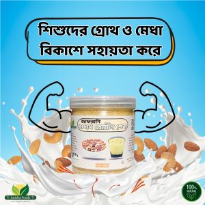 জাফরানি বাদাম প্রোটিন শেক